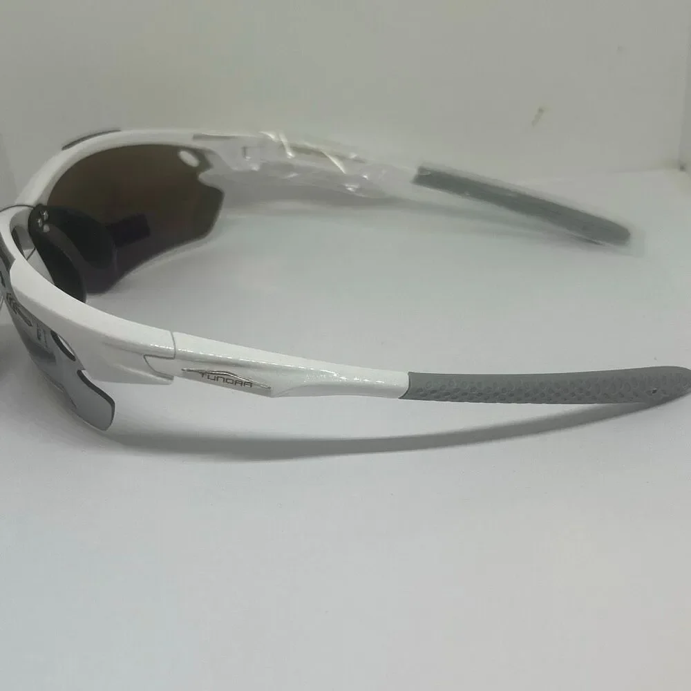 Sport Wrap Semi Rimless Sunglasses Mirrored UV400 Protection Lightweight